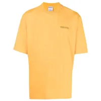 marcelo burlon county of milan tempera cross over t-shirt ocher yellow - jaune