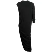rick owens drkshdw chemise longue à design asymétrique - noir