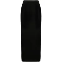 louisa ballou robe mi-longue à design bustier - noir