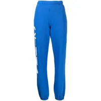heron preston pantalon de jogging à logo imprimé - bleu