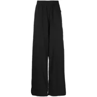 off-white pantalon de jogging à patch logo - noir
