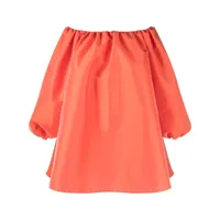 bernadette robe bobby à épaules dénudées - orange