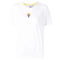 mira mikati t-shirt à broderies - blanc