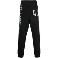44 label group pantalon de jogging fuselé à logo imprimé - noir