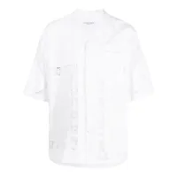 marine serre chemise à manches courtes - blanc