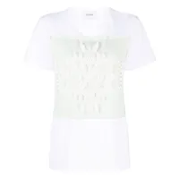 barrie t-shirt à patch logo - blanc