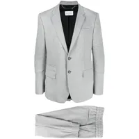 philipp plein costume à veste à simple boutonnage - gris