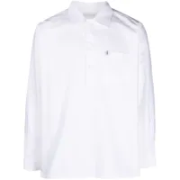 mackintosh chemise military en coton boutonnée - blanc
