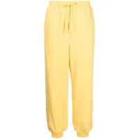pushbutton pantalon de jogging à lien de resserrage - jaune