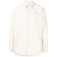 oamc chemise à logo brodé - blanc