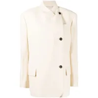 pushbutton veste à boutonnière - blanc
