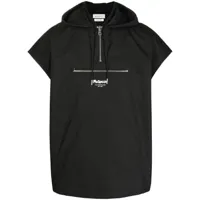 alexander mcqueen veste zippée à détail de logo - noir