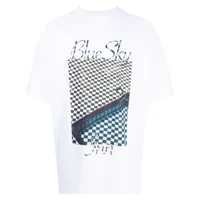 blue sky inn t-shirt à logo imprimé - blanc