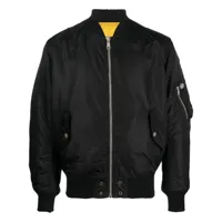 diesel veste zippée j-fighters-nw à logo appliqué - noir