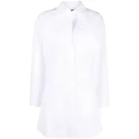 jacquemus robe-chemise baunhilha à design superposé - blanc