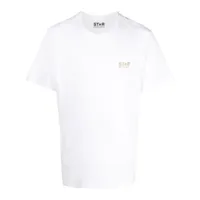 golden goose t-shirt à logo poitrine imprimé - blanc