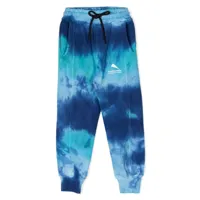 mauna kea pantalon de jogging à motif tie dye - bleu