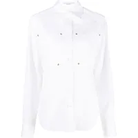 stella mccartney chemise à poche plaquée - blanc