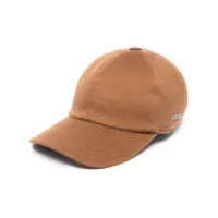 zegna casquette en cachemire - marron