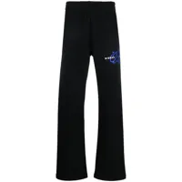 misbhv x ufo361 pantalon de jogging à logo imprimé - noir