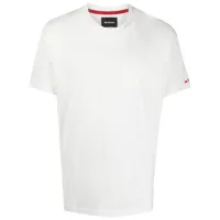 kiton t-shirt à logo brodé - blanc