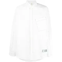 oamc chemise à ourlet asymétrique - blanc