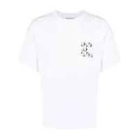 qasimi t-shirt à slogan imprimé - blanc