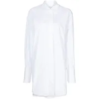 patou robe-chemise à coupe courte - blanc