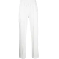 styland pantalon en coton à coupe droite - blanc