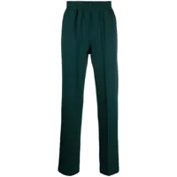 styland pantalon droit à taille élastiquée - vert