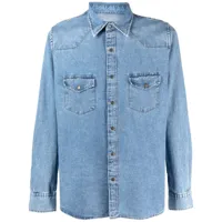 tom ford chemise en jean à col classique - bleu