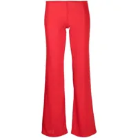 dolce & gabbana pre-owned pantalon à coupe droite (années 2000) - rouge