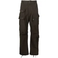 engineered garments pantalon droit flight à poches cargo - vert