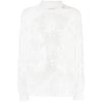 bode chemise à motifs en rubans - blanc