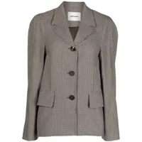 low classic blazer oversize à carreaux - multicolore