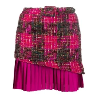 andersson bell jupe plissée en fil bouclé - rose
