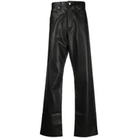 misbhv pantalon à coupe ample - noir