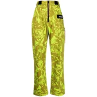 aries pantalon de jogging à imprimé camouflage - vert