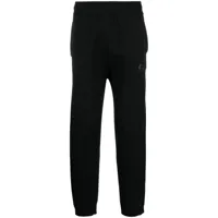 a-cold-wall* pantalon de jogging en polaire à patch logo - noir