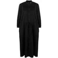 polo ralph lauren robe-chemise à lien de resserrage - noir