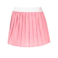 sporty & rich jupe à design plissé - rose