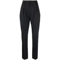 ralph lauren collection pantalon de tailleur à taille haute - noir