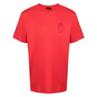 billionaire t-shirt à logo brodé - rouge