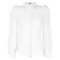 vivetta chemise à empiècements en dentelle - blanc
