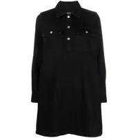 a.p.c. robe-chemise en jean - noir