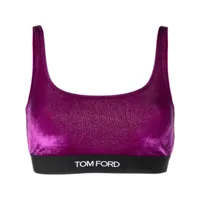tom ford soutien-gorge à bande logo - violet