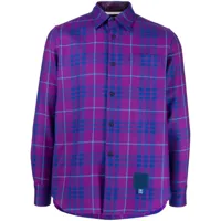 fumito ganryu chemise à carreaux - violet
