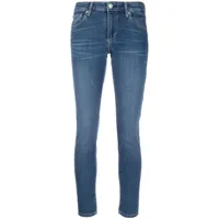ag jeans jean skinny à taille mi-haute - bleu