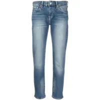 ag jeans jean ample à taille haute - bleu