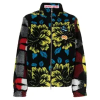 chopova lowena veste zippée à fleurs - multicolore